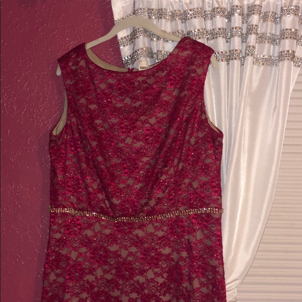 Red elegant dress